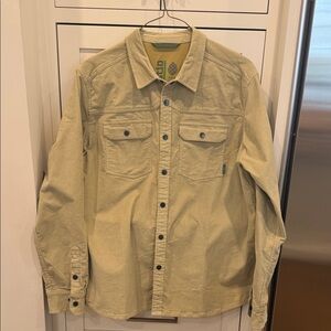 Stio Men's Saratoga Cord Shirt - tan, like new, size XL